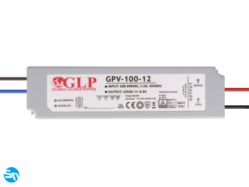 Zasilacz LED GLP GPV 12V 8,3A 100W wodoodporny IP67