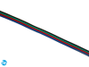 Przewód RGB 4-żyłowy płaski 4x0,35mm2 - 1m
