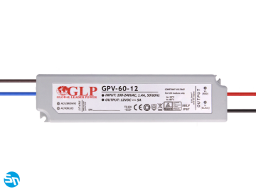 Zasilacz LED GLP GPV 12V 5A 60W wodoodporny IP67