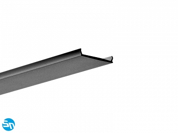 Osłonka do profilu LED LIGER 22mm czarna - 1m
