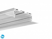 Profil aluminiowy LED KOZUS-50 nieanodowany - 3m