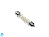 Żarówka rurkowa 42mm C5W/C10W 10 LED DIP 12V - biała ciepła