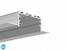 Profil aluminiowy LED KOZEL-50 nieanodowany - 1m