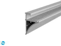 Profil aluminiowy LED PS-8 anodowany do półek szklanych - 2,95m
