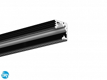 Profil aluminiowy LED 45-ALU lakierowany czarny - 1m