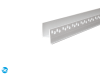 Profil plastikowy LISTELLO do płyt GK - biały - 2,6m