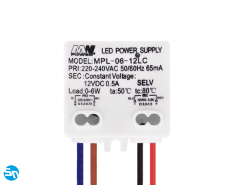 Zasilacz LED MW Power MPL 12V 0,5A 6W