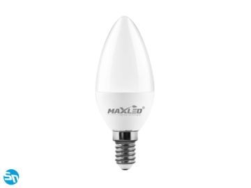 Żarówka MAX-LED E14 C30 230V 7W LED SMD - biała neutralna