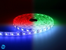 Taśma LED RGB SMD PRO 5050 300 diod/5m 12V 72W wodoodporna IP61 - 5m